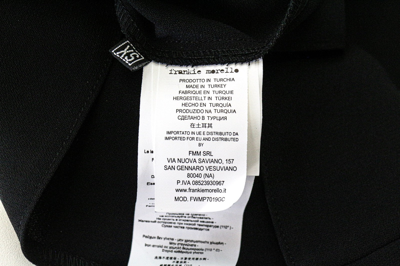 FRANKIE MORELLO Women's Blouse XS Black Sleeveless Polka Dot Round Neck Top