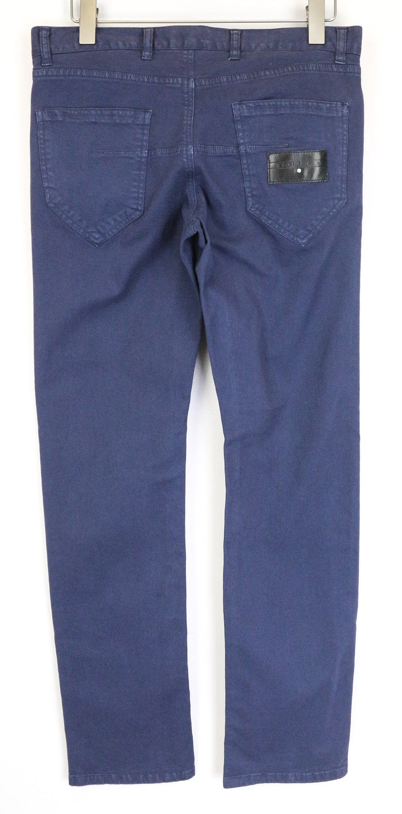 RICHMOND Men's Trousers IT48 Blue Slim Stretch Designer Classic Zip Closure