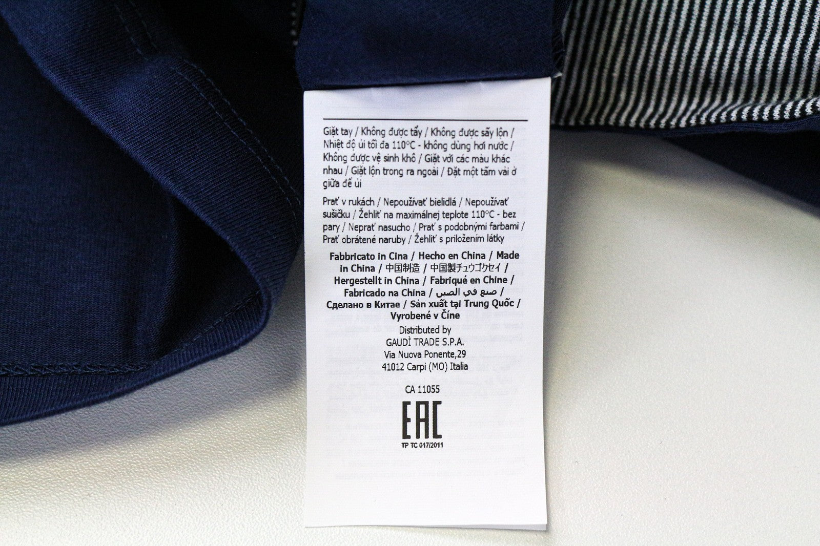 GAUDI Men's T-Shirt XS Blue Cotton Casual Pocket Tee Short Sleeve Pullover