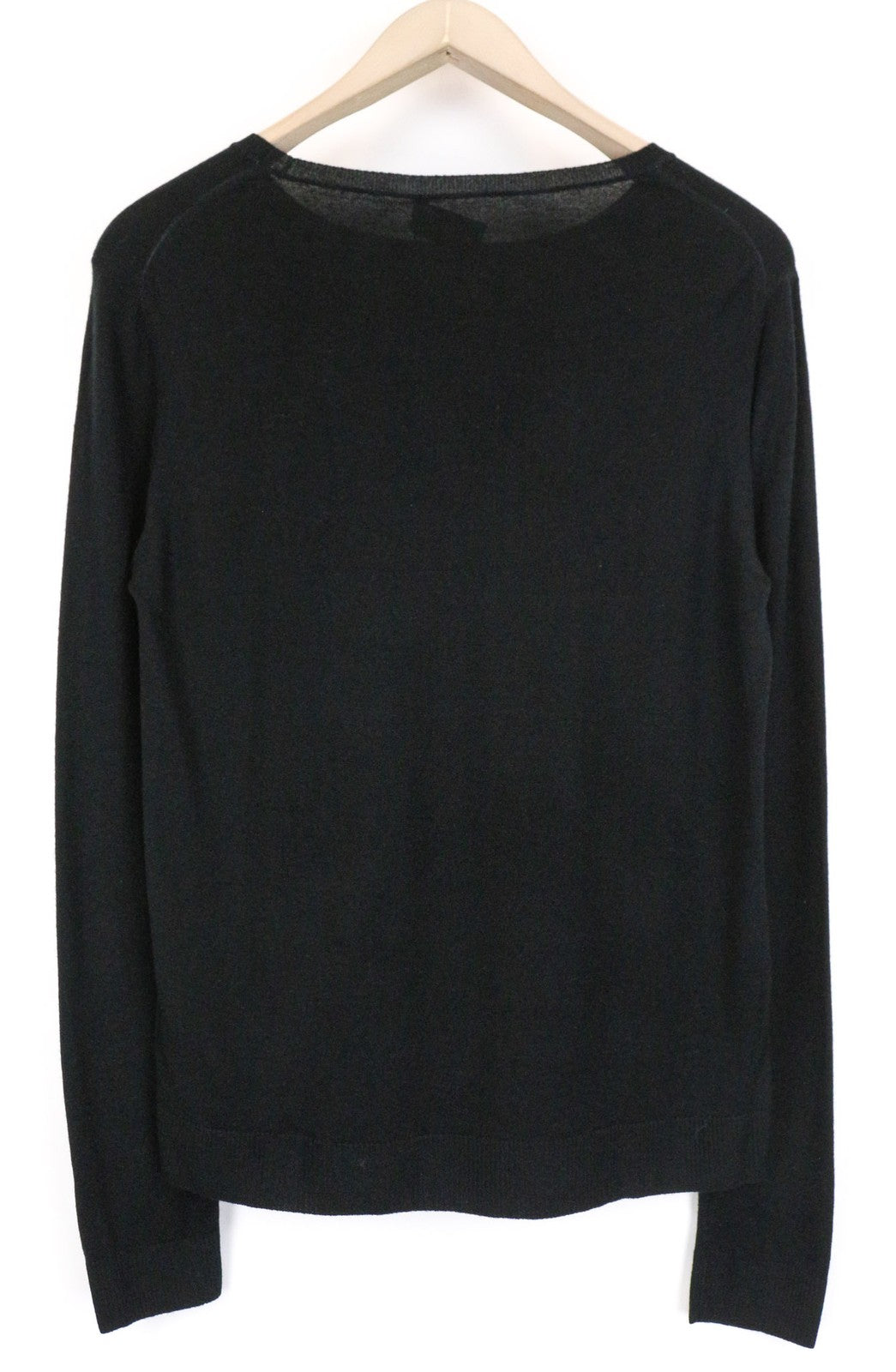 RICHMOND Men's Pullover 50 Black Wool Cashmere Blend Long Sleeve Casual Top