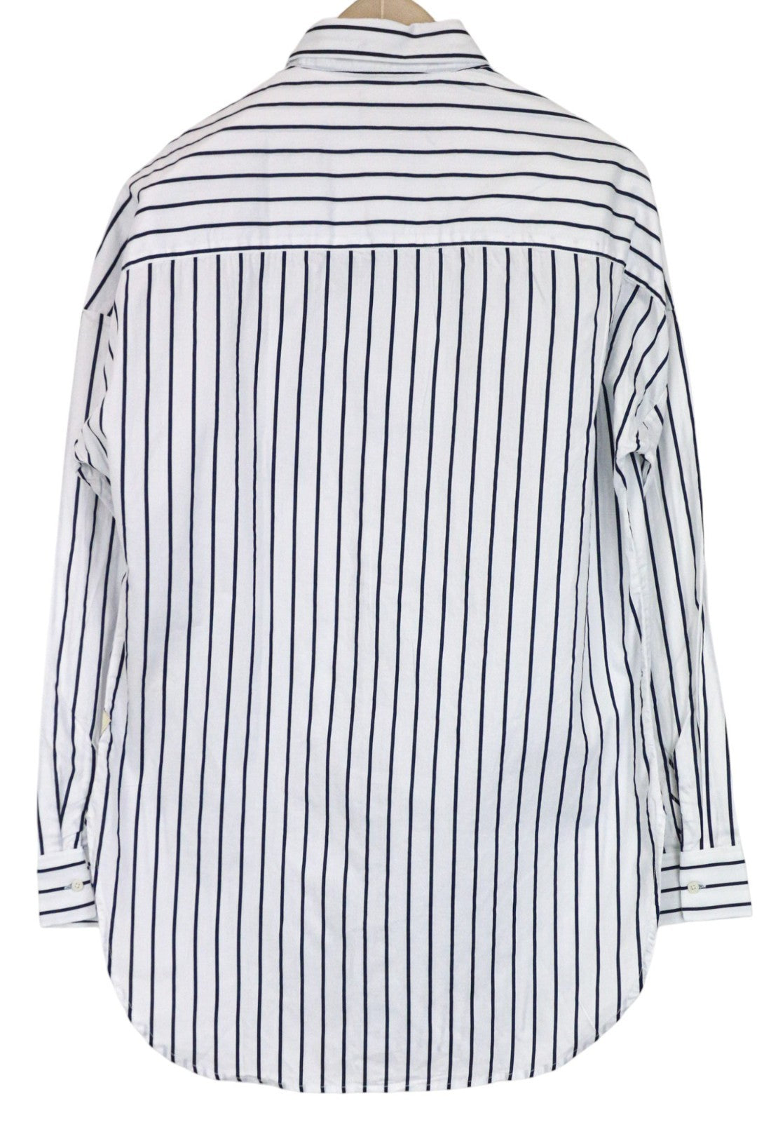 SCOTCH & SODA Ams Couture Men's Shirt M Long White Cotton Blue Stripe Design