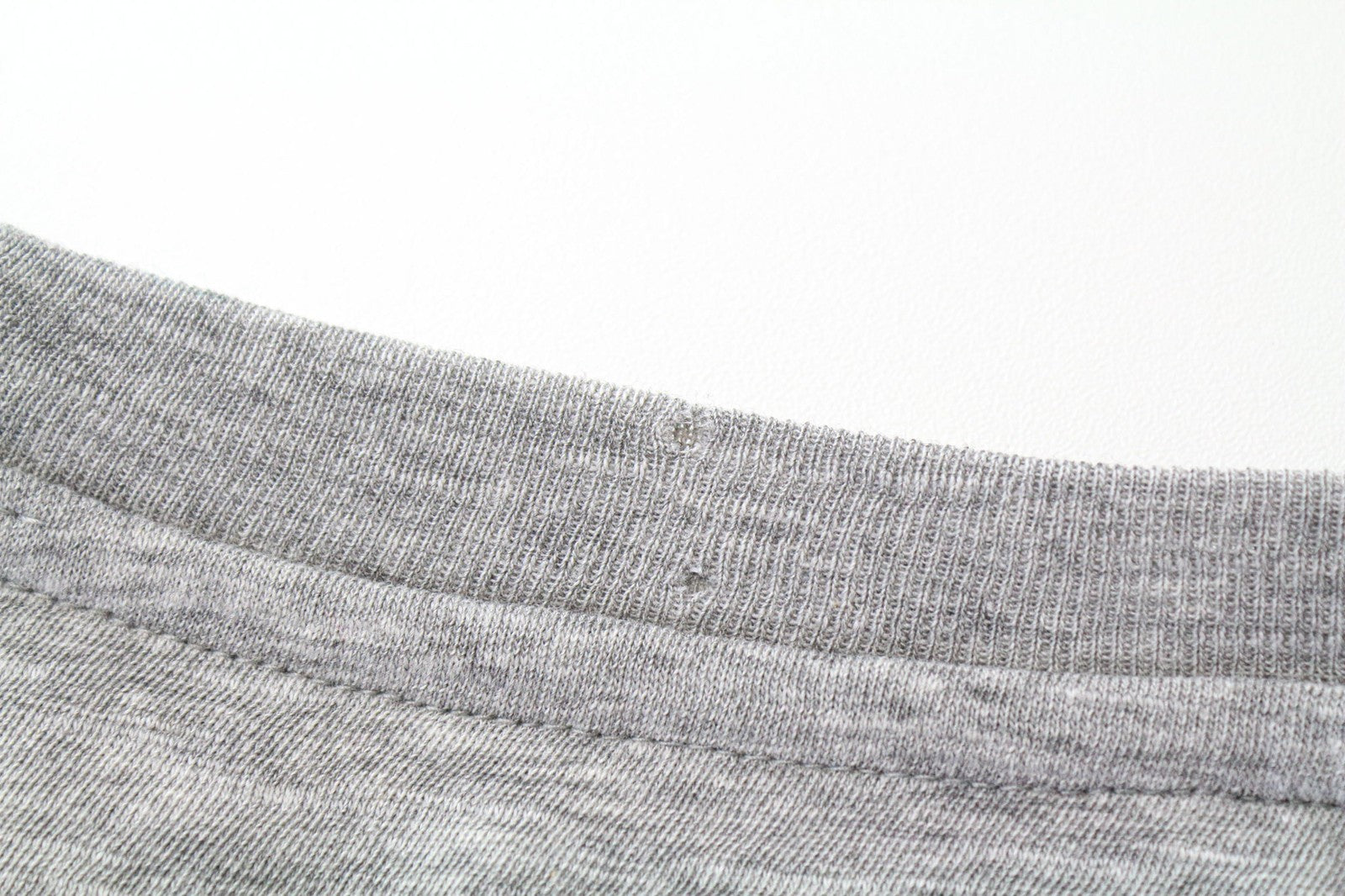 DESIGUAL Men's T-Shirt S Grey Melange Cotton Blend Graphic Pullover Long Sleeve