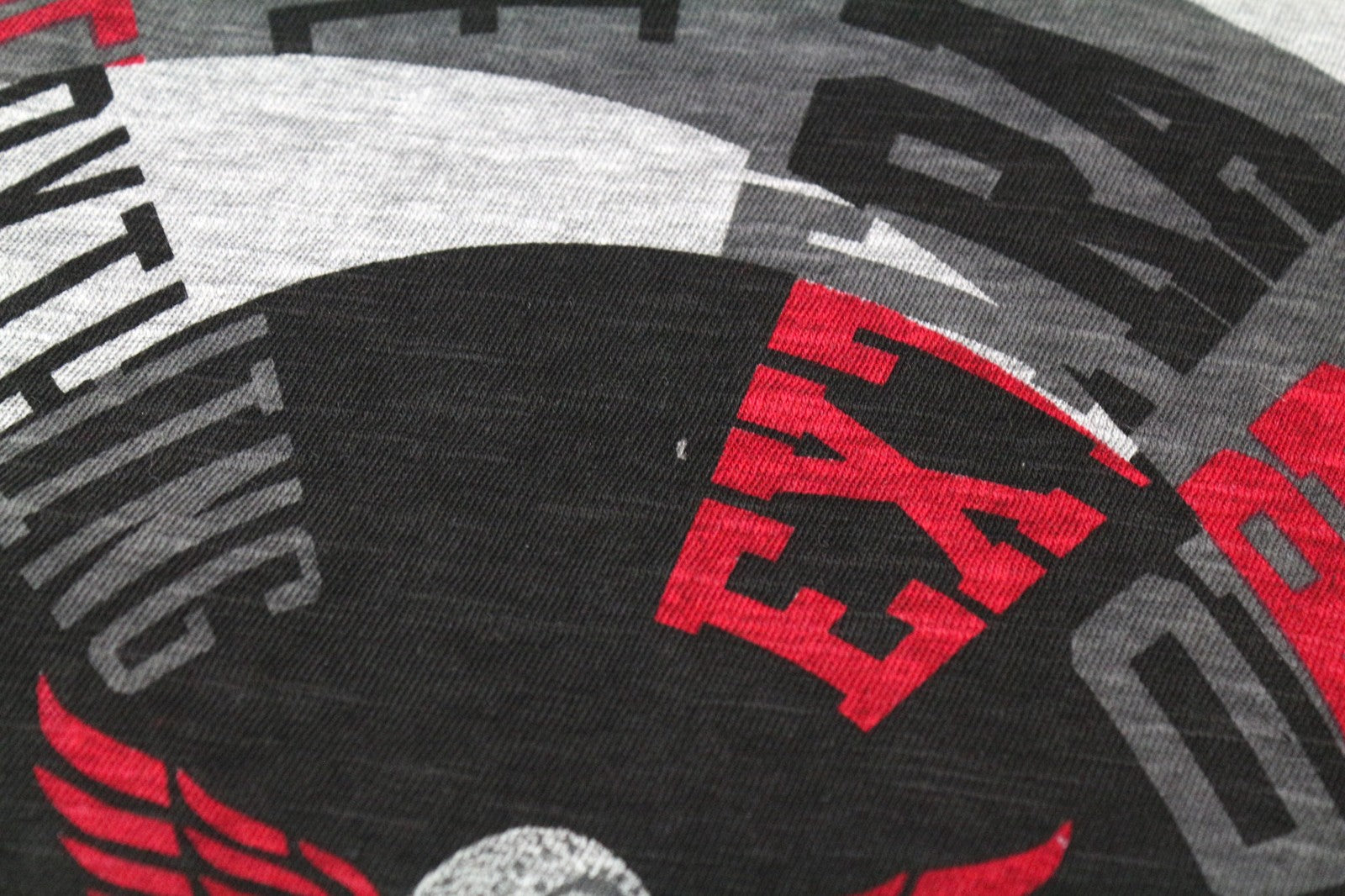 DESIGUAL Men's T-Shirt S Grey Melange Cotton Blend Graphic Pullover Long Sleeve