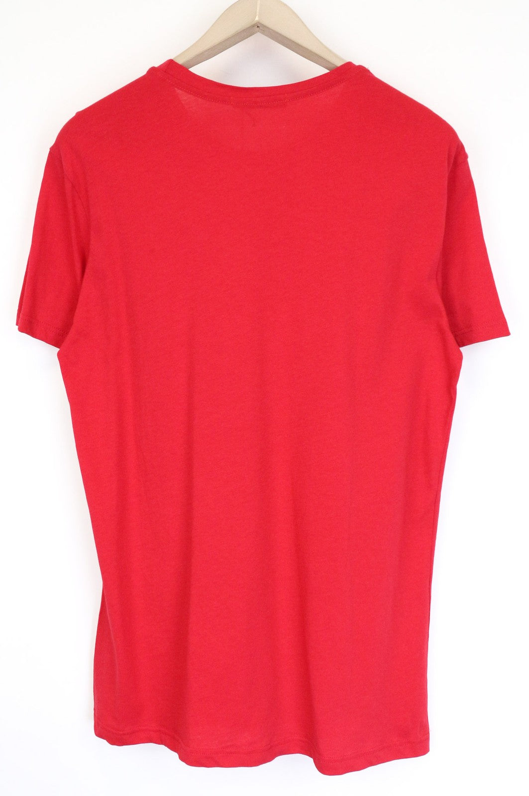 GAUDI Men's T-Shirt L Red Cotton Crew Neck Graphic Print Jersey Casual Logo