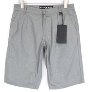 RICHMOND Men's Shorts IT48 Dark Brown Pleated Designer Pure Cotton Striped