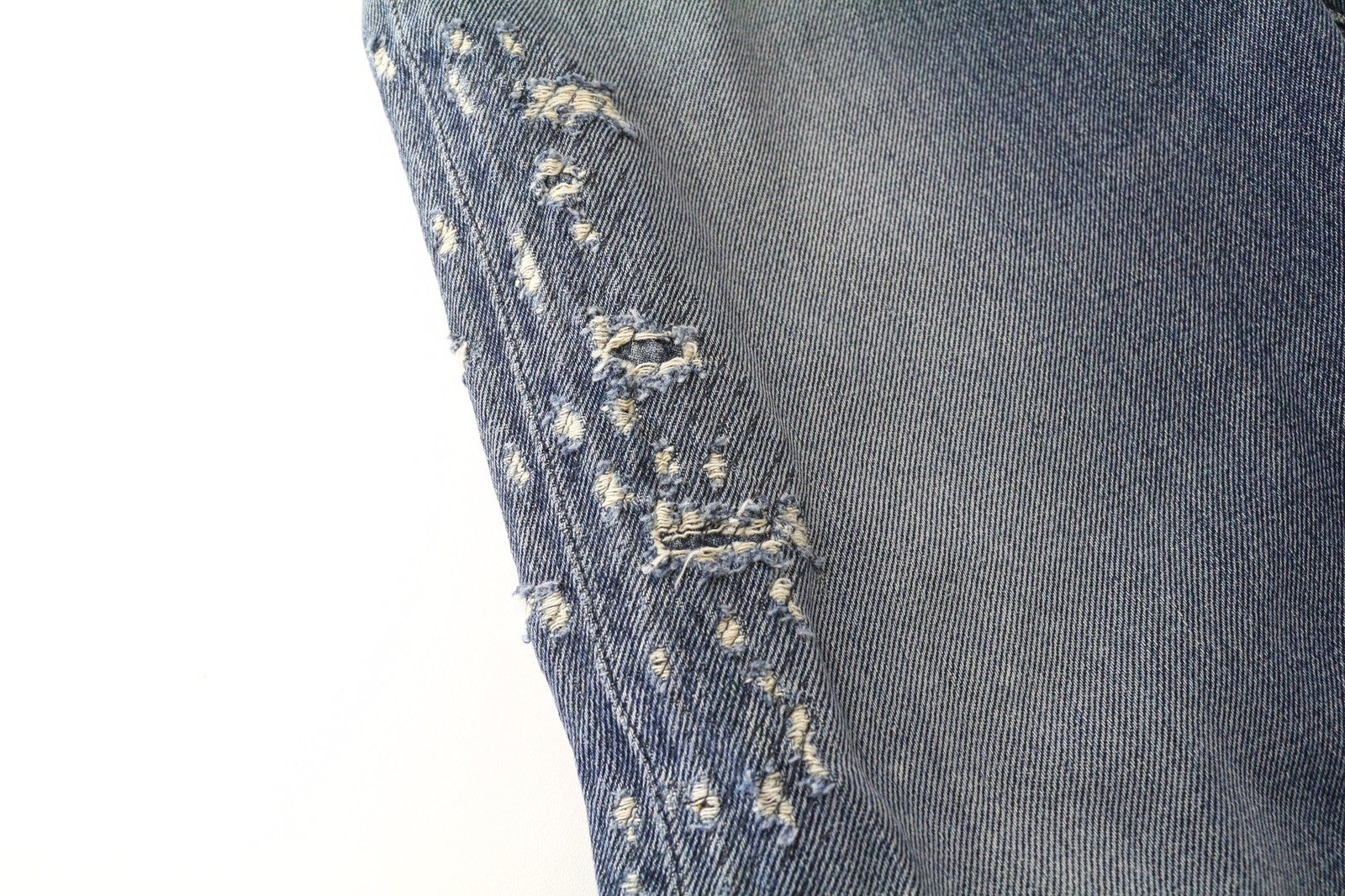 DIESEL Mharky 0870B Men's Jeans W30/L32 Distressed Blue Slim Skinny Denim