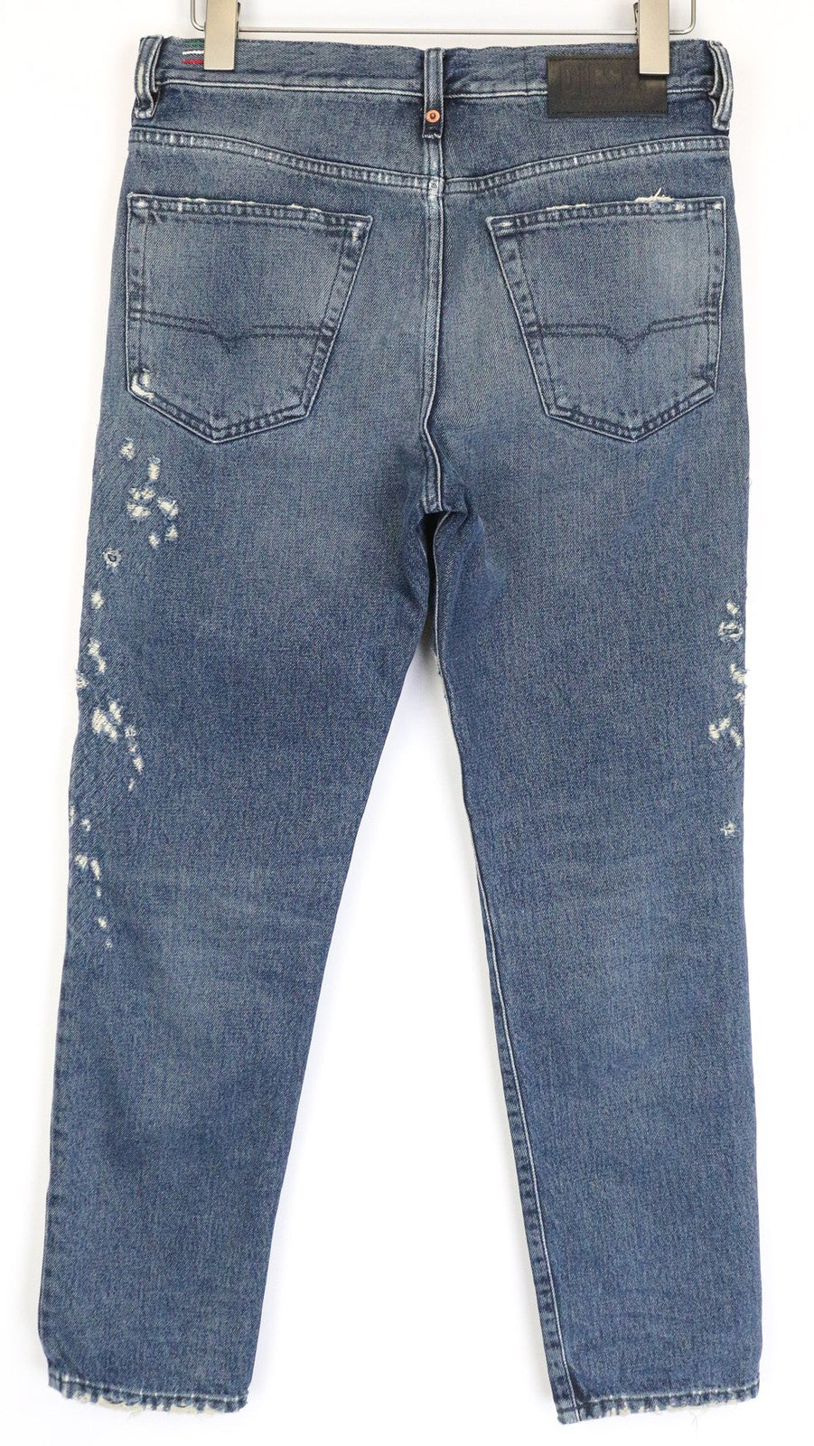 DIESEL Mharky 0870B Men's Jeans W30/L32 Distressed Blue Slim Skinny Denim