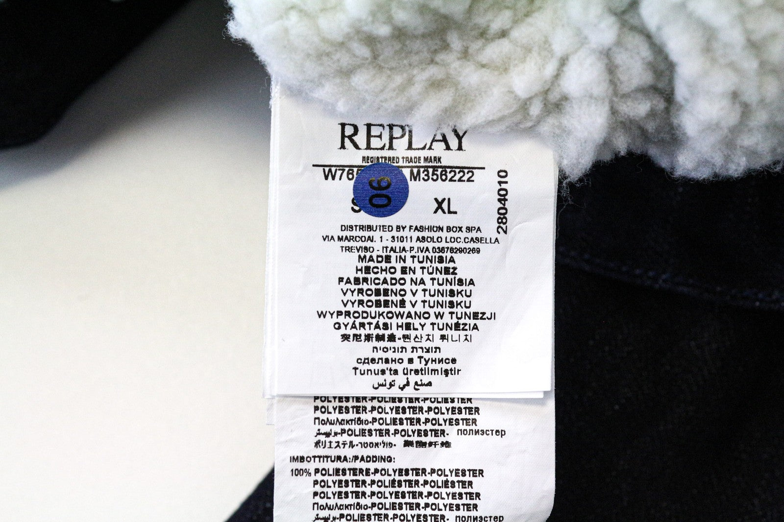 REPLAY Women's Jacket XL Blue Denim Cotton Stretch Lined Collared Long Sleeve