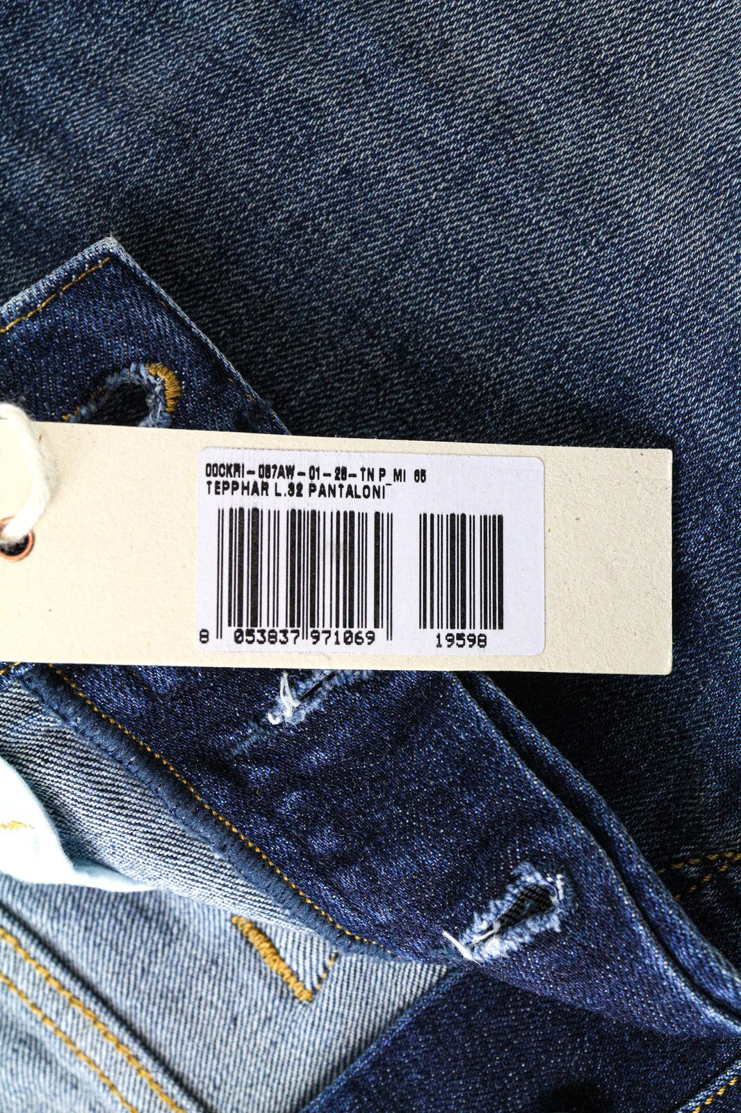 DIESEL Tepphar 087AW Men's Jeans W28/L32 Slim Washed Blue Cotton Stretch Denim