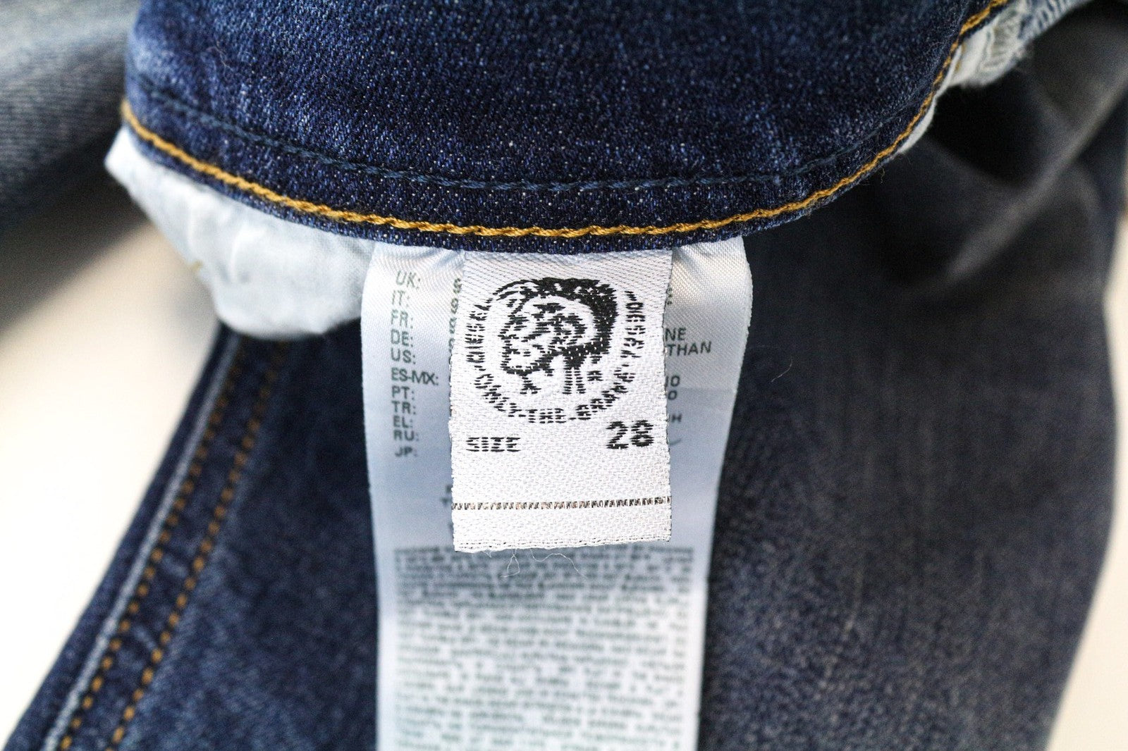 DIESEL Tepphar 087AW Men's Jeans W28/L32 Slim Washed Blue Cotton Stretch Denim