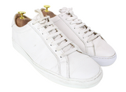 SUITSUPPLY Men Trainers EU40 White Genuine Leather Low-Top Casual Sneakers