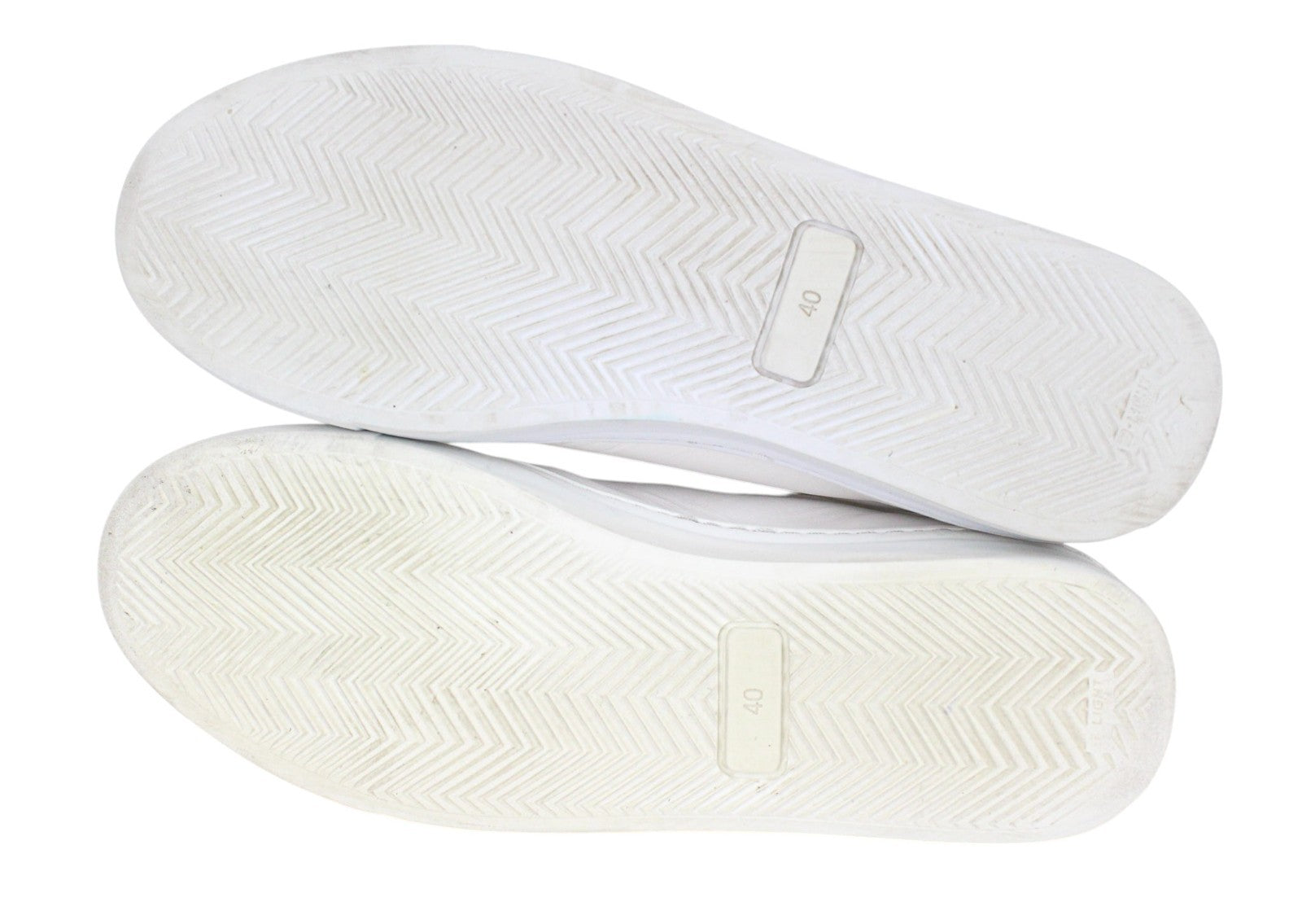 SUITSUPPLY Men Trainers EU40 White Genuine Leather Low-Top Casual Sneakers