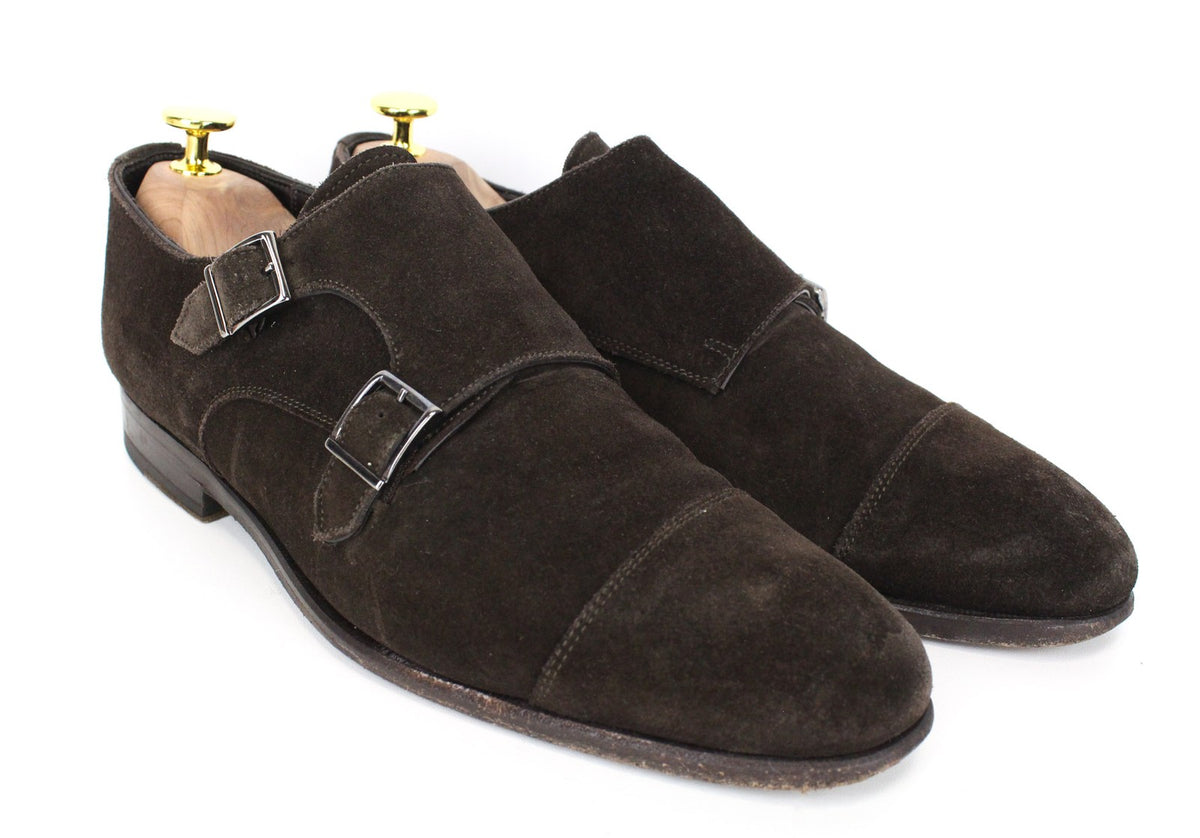 Formelle braune Wildlederschuhe