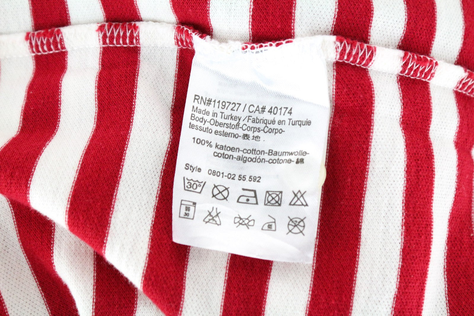 SCOTCH & SODA Men T-Shirt M Red Polo Collar Striped Patched Pure Cotton Jersey