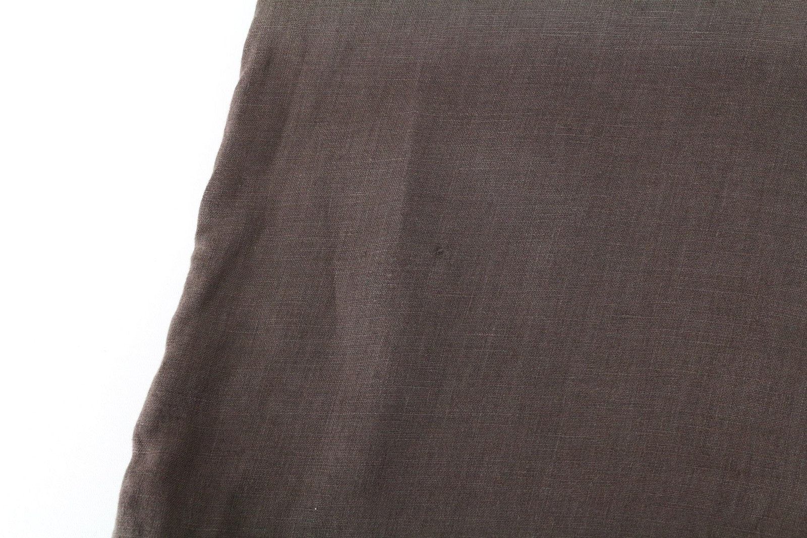 REPLAY Men Shirt L Brown Pure Linen Short Sleeved Button-Up Pocketed