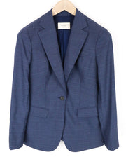 SUISTUDIO Cameron Women Blazer UK8R XS Blue Pure Wool Lined Single-Breasted