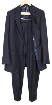 SUITSUPPLY Washington Men Suit UK46R Wool Super 130s Blue Extra Slim 2Piece