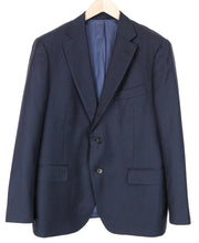 SUITSUPPLY Men Blazer UK46S Navy Blue Pure Wool Single-Breasted Classic