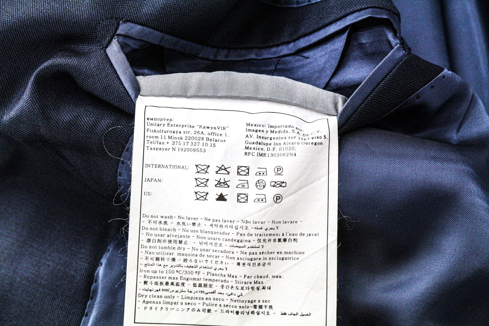 SUITSUPPLY Men Blazer UK46S Navy Blue Pure Wool Single-Breasted Classic