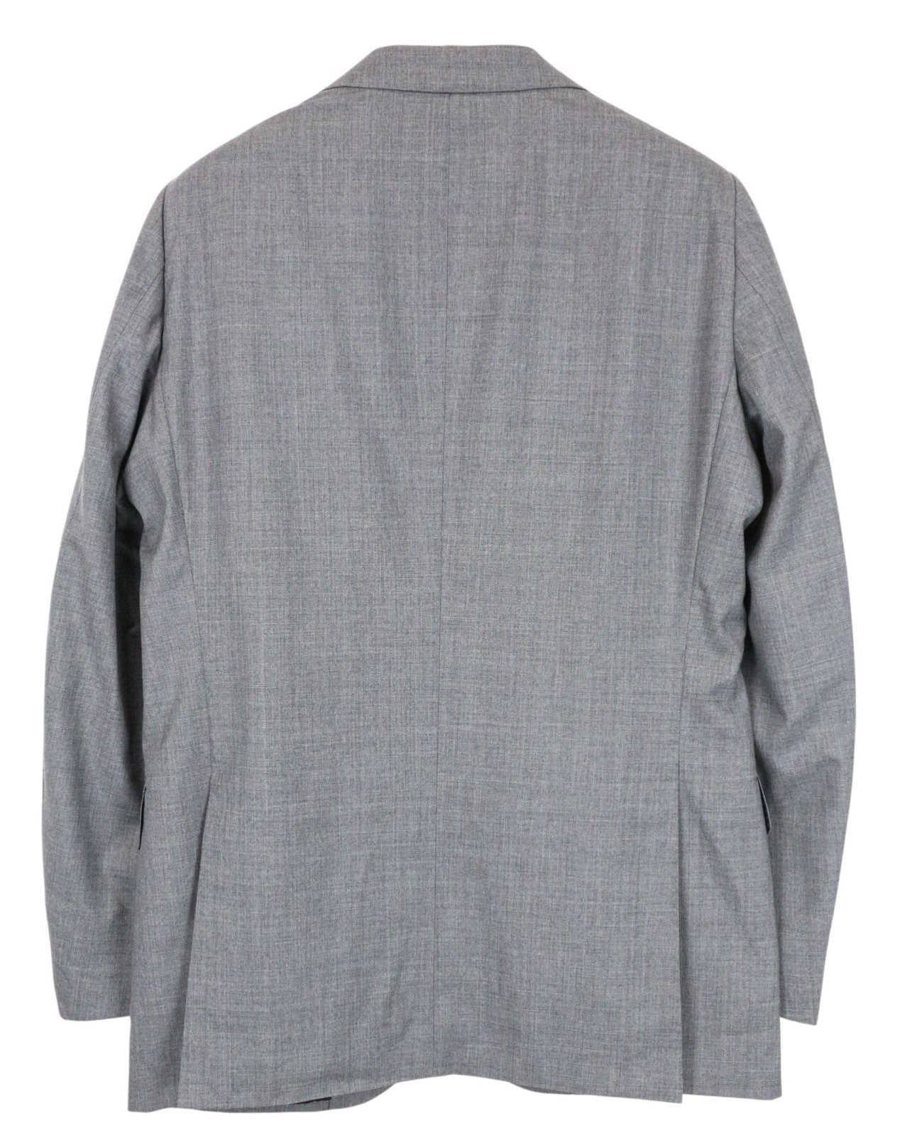 SUITSUPPLY La Spalla Men Suit UK44L Pure Wool S120s Grey 2-Piece Melange Slim