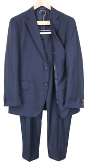 SUITSUPPLY Lazio Men Suit UK46R Perennial Wool S110s Navy Blue 2-Piece Slim