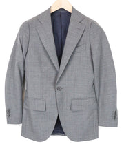 SUITSUPPLY La Spalla Men Blazer UK30R Super S120s Wool Mid Grey Melange Slim