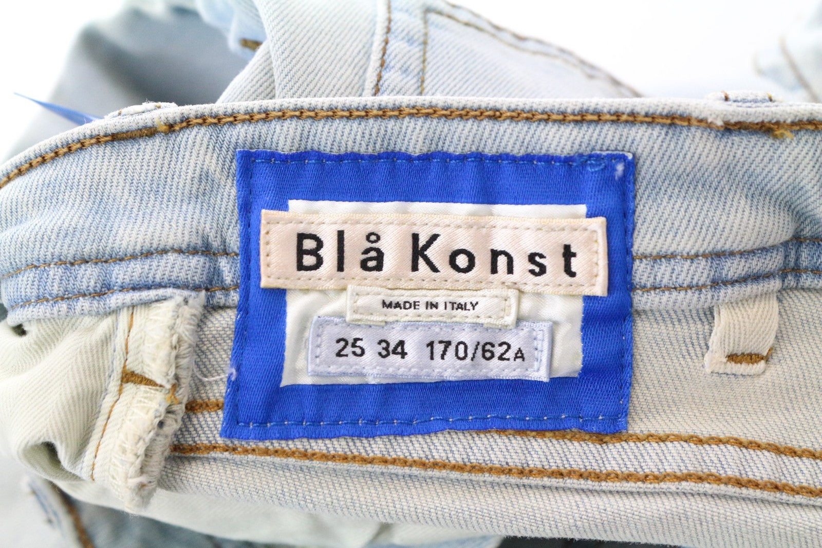 ACNE STUDIOS Climb Women Jeans W25/L34 Bla Konst Light Blue Skinny Stretch