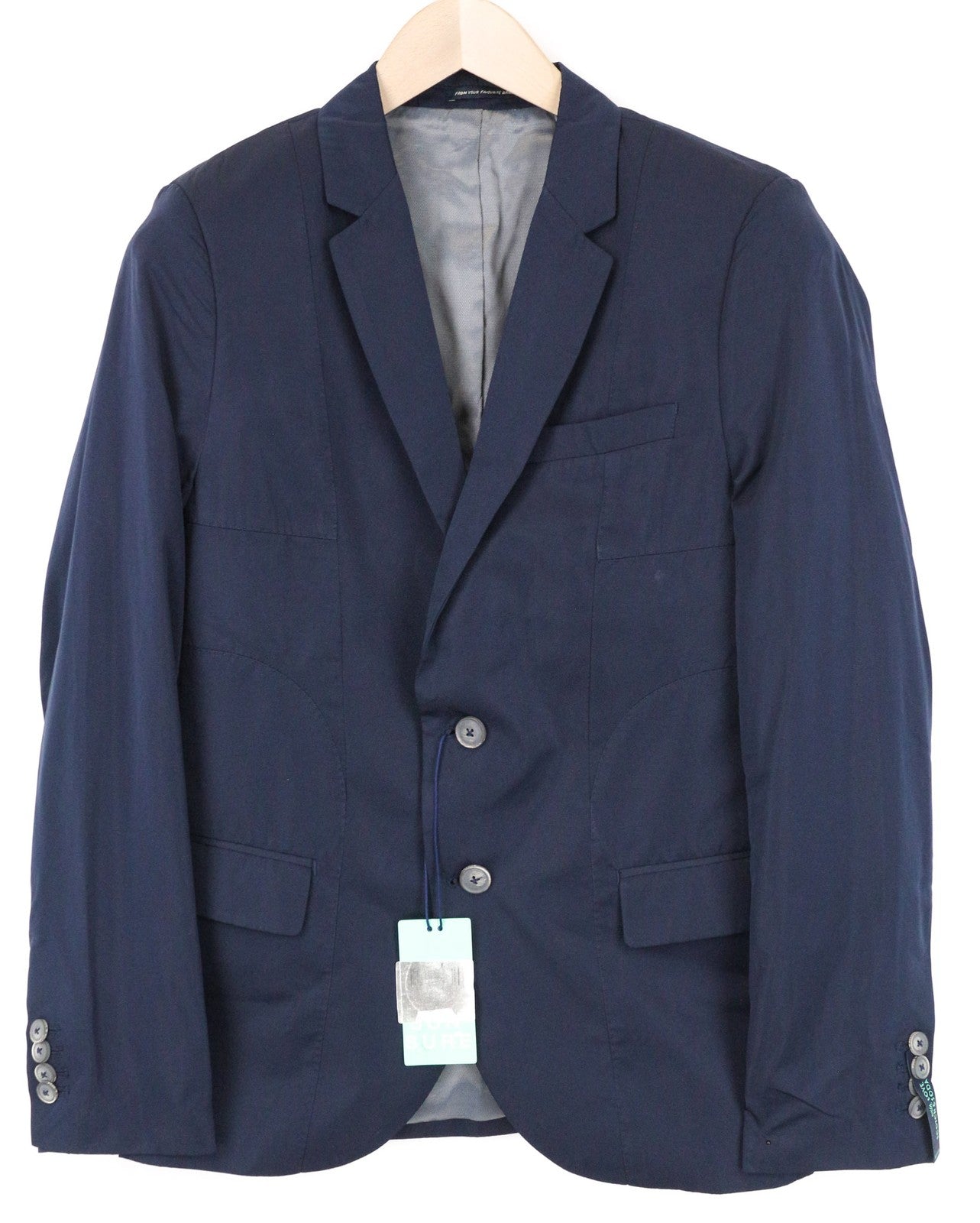 SCOTCH & SODA Ams Couture Men Blazer S Blue Single-Breasted Lined Classic