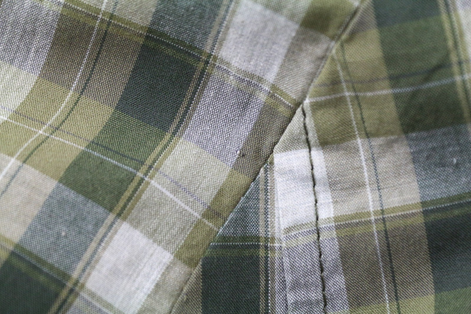 RICHMOND Men Blazer 48 M Green Pure Linen Checked Pattern Single-Breasted