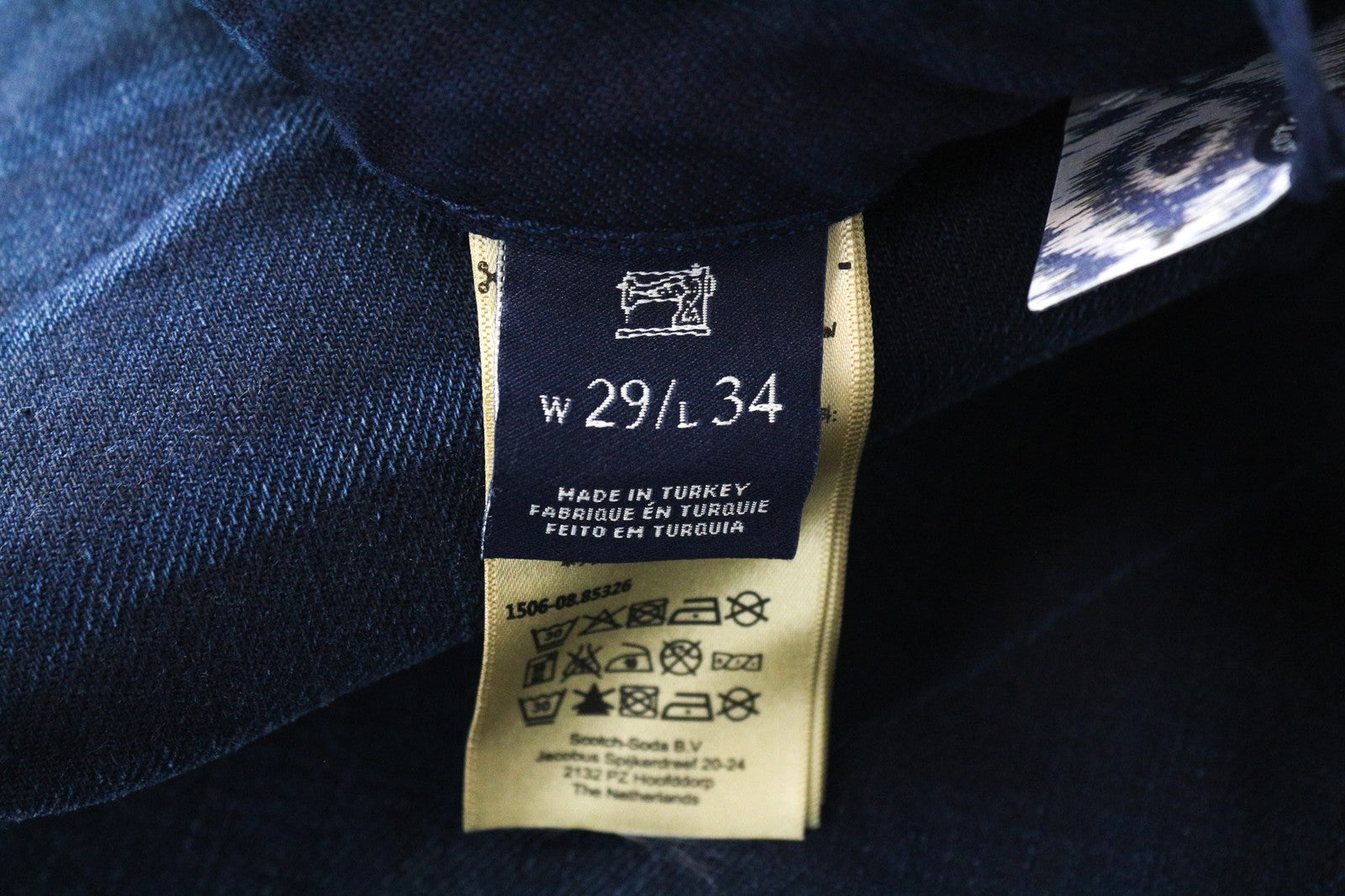 SCOTCH & SODA Phaidon Men Jeans W29/L34 Slim Fit Dark Blue Cotton Stretch Wash