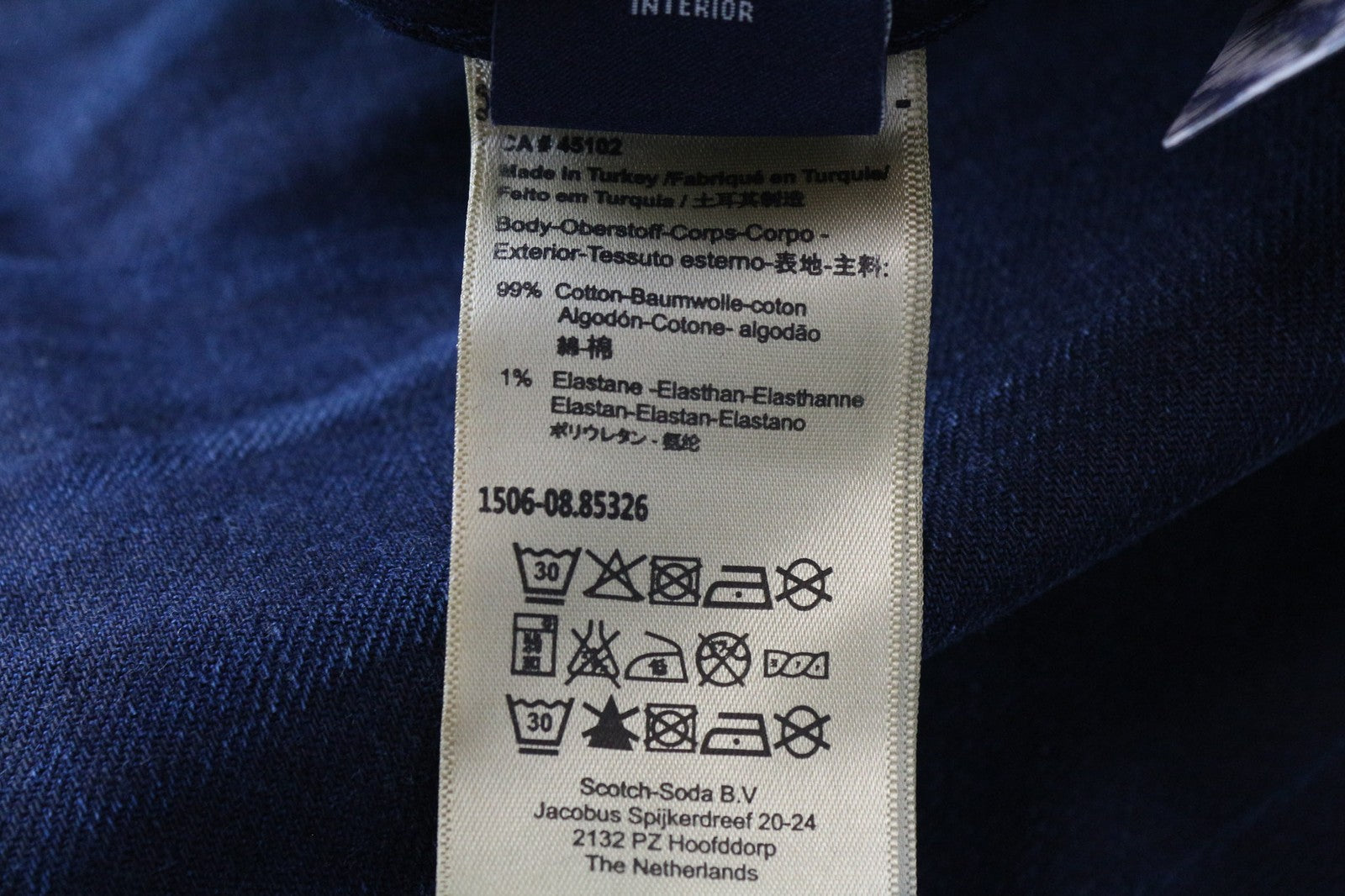 SCOTCH & SODA Phaidon Men Jeans W29/L34 Slim Fit Dark Blue Cotton Stretch Wash