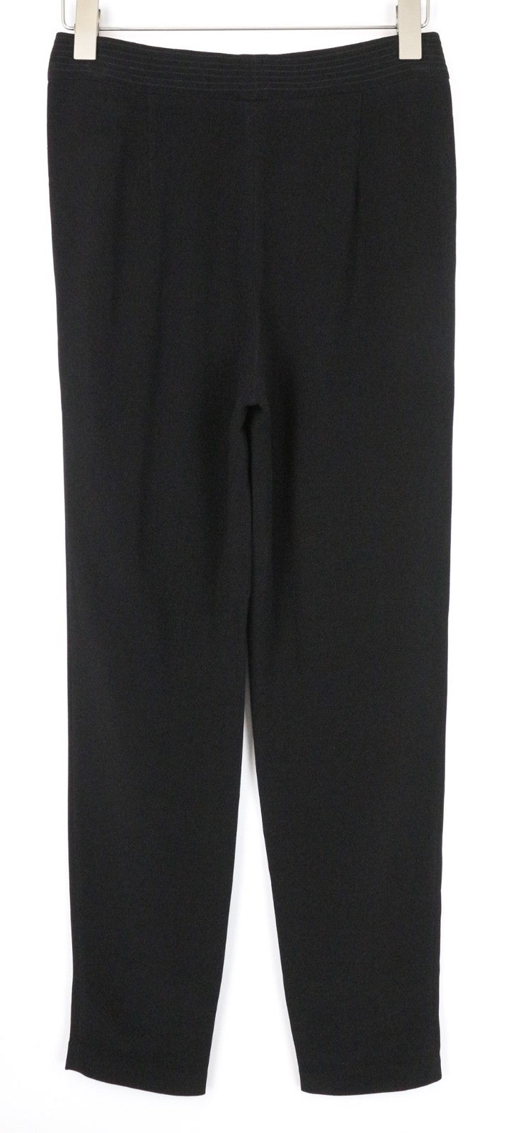 ADAM LIPPES Women Trousers W30 Black Formal Classic Pleated Front