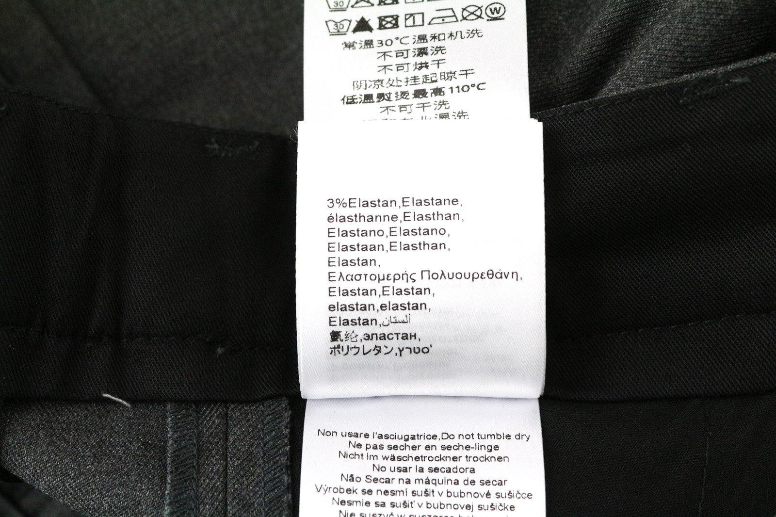 REPLAY Men Trousers W30/L32 Grey Stretch Flat Front Classic Formal