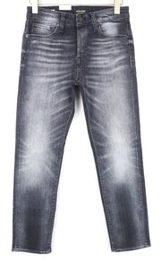 JACK & JONES Tim Men Jeans W29/L30 Slim Straight Fit Wash Cotton Stretch Grey