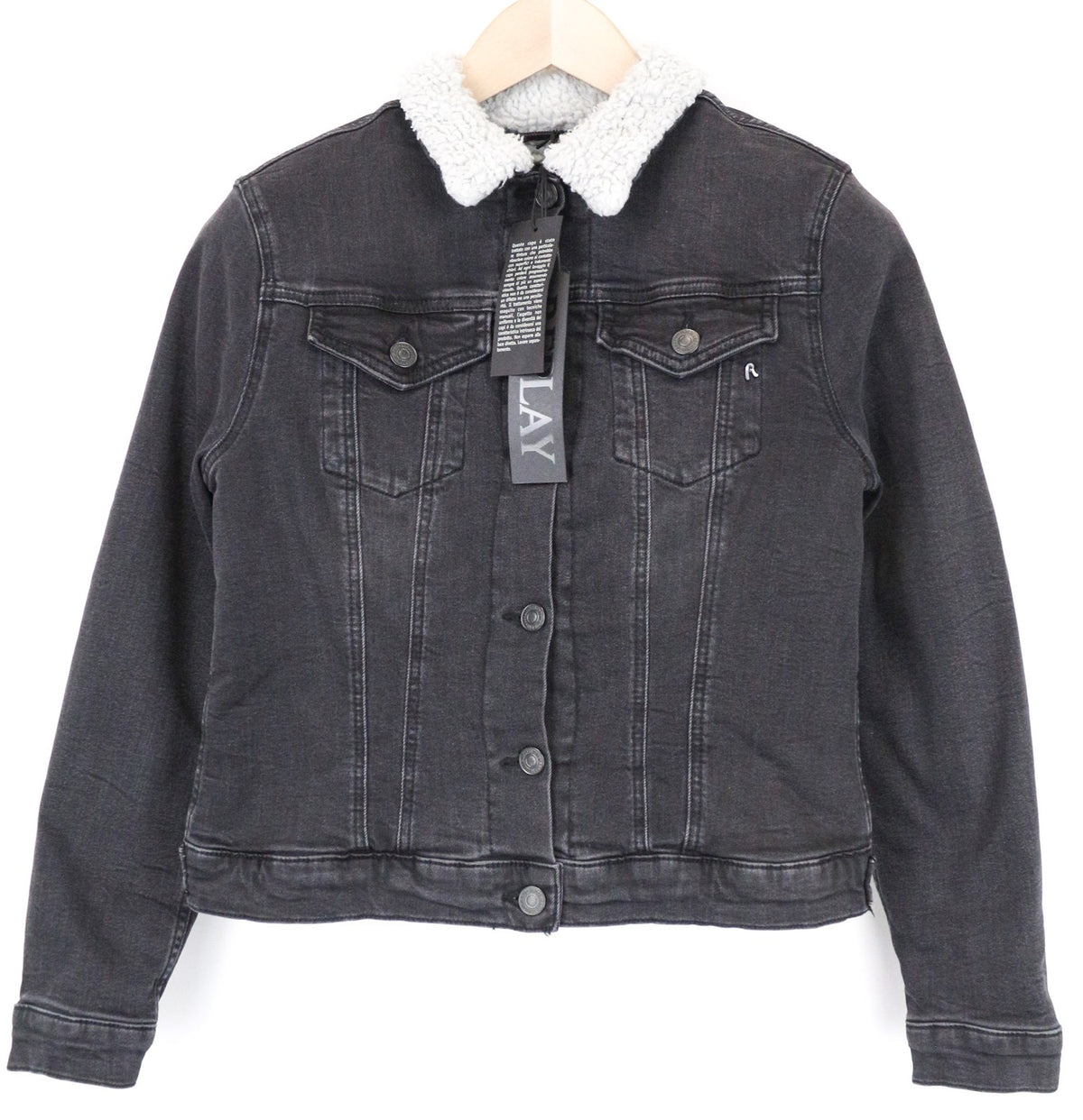 Graue Jeansjacke