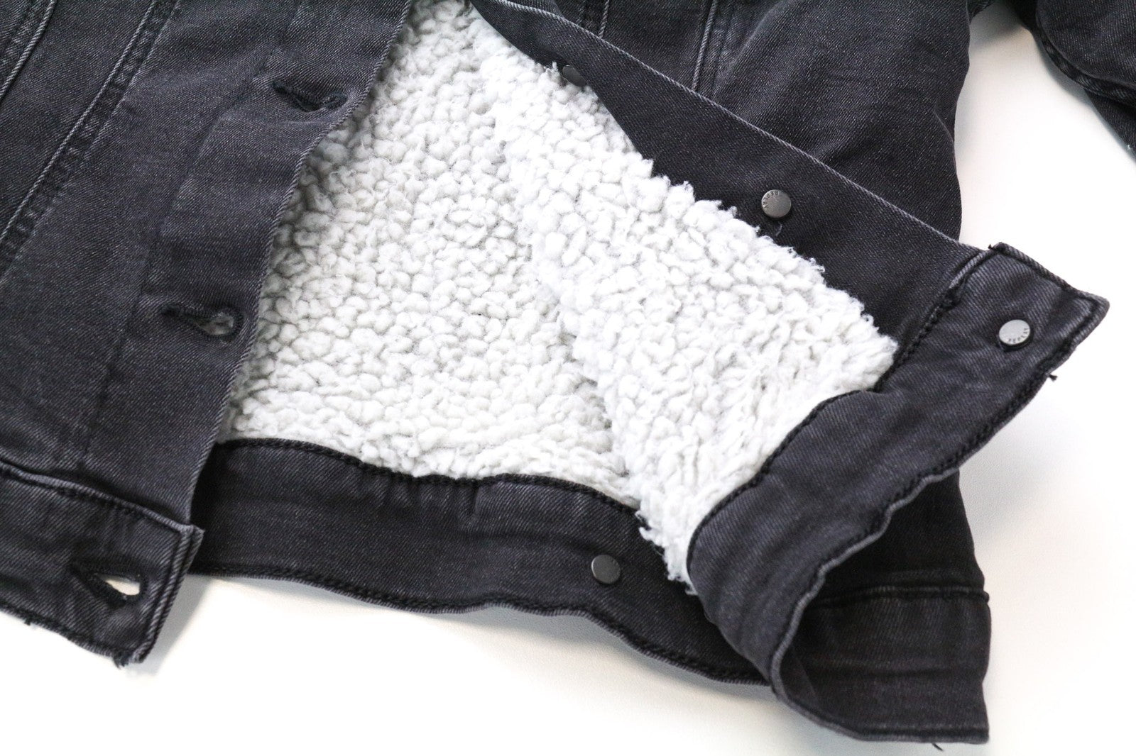 REPLAY Women Jacket S Lined Grey Cotton Stretch Denim Cropped Single-Breasted