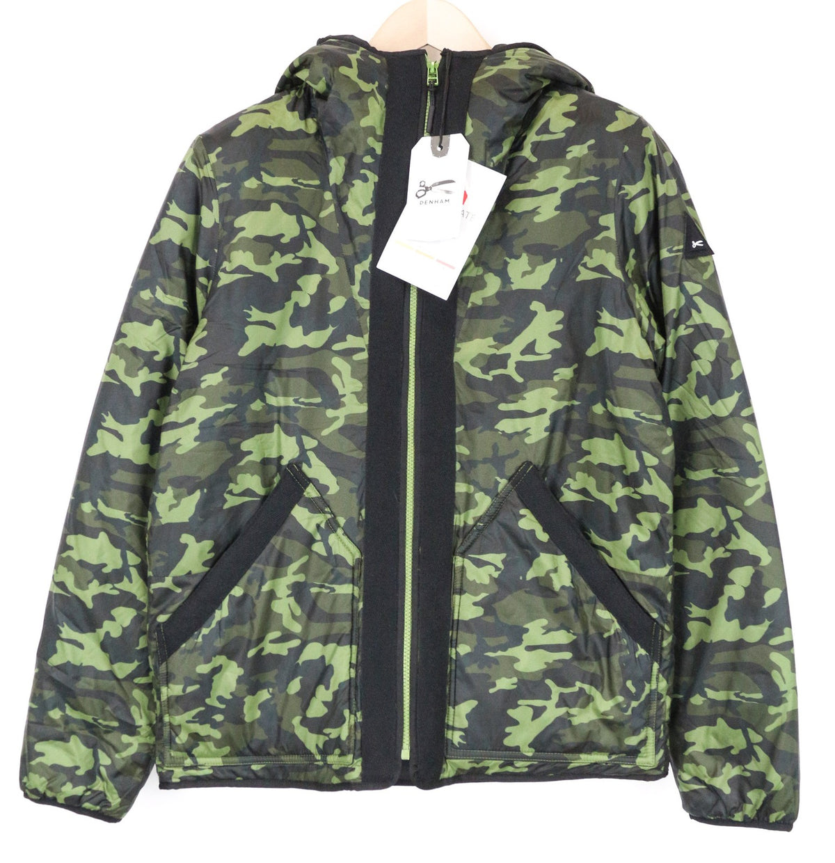 Grüne Polyesterjacke