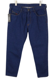 DIESEL Marhky 0706Q Men's Jeans W34 Indigo Tapered Button Fly Denim