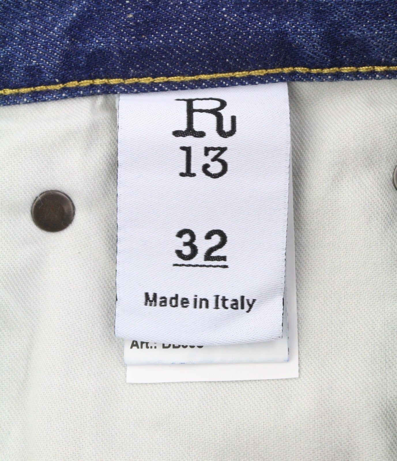 R13 D'Arcy Loose Men's Jeans 32 Oasis Blue Wide Distress Faded PS26