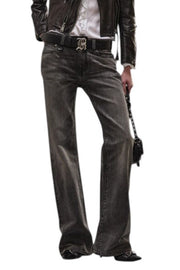 R13 Effie Women's Jeans 27 Polaris Black Faded Whiskers PS26 RRP850