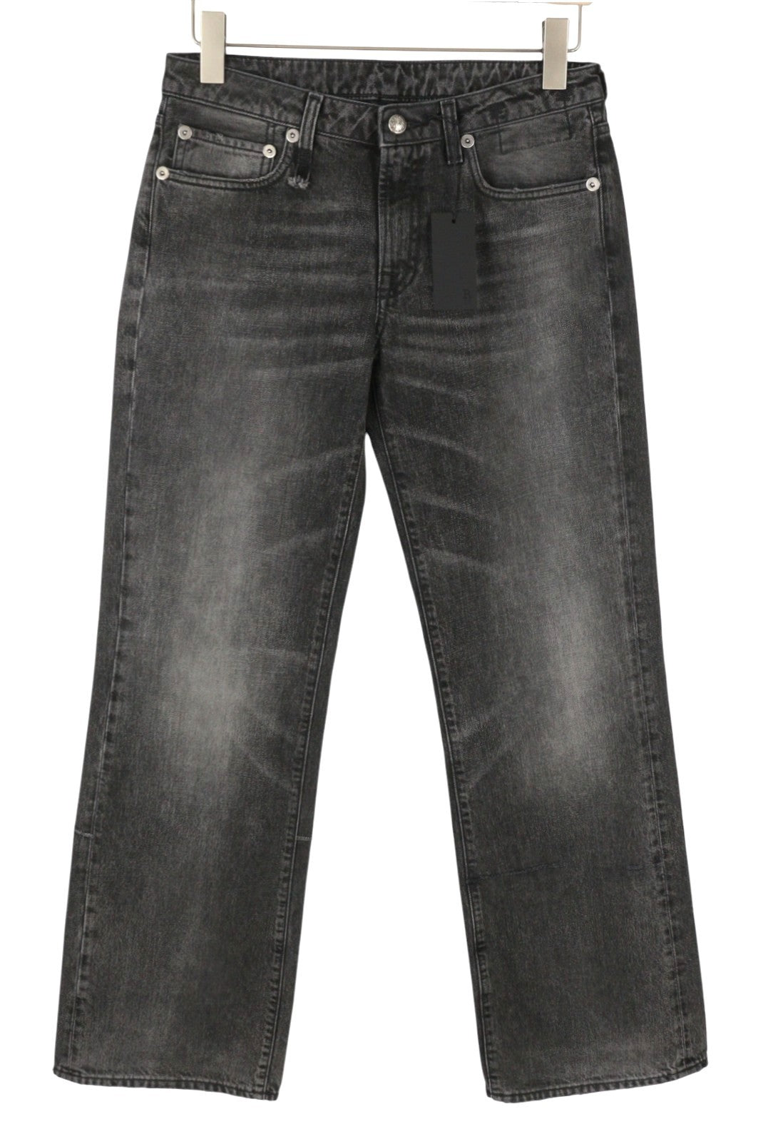 R13 Effie Women's Jeans 27 Polaris Black Faded Whiskers PS26 RRP850