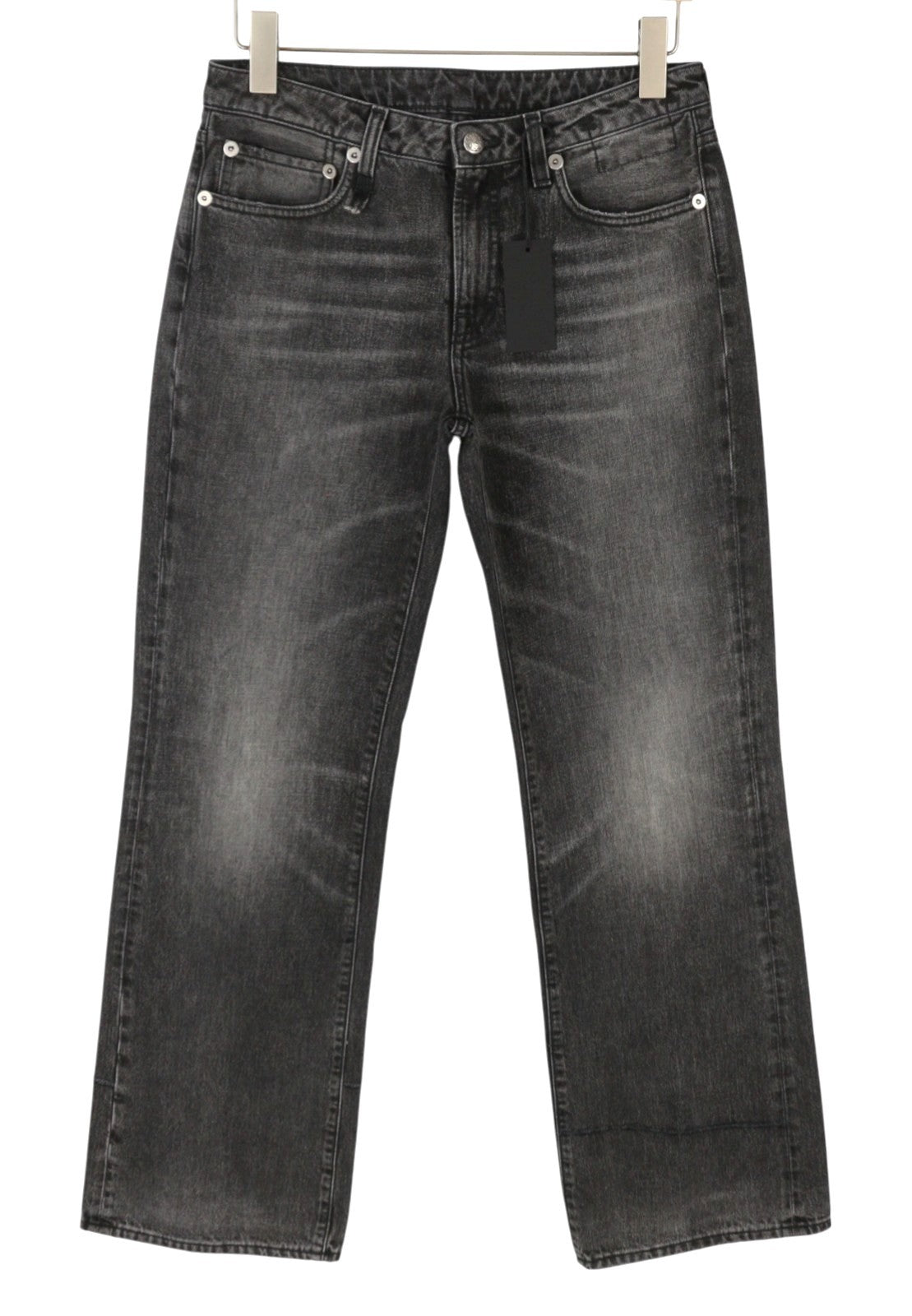 R13 Effie Women's Jeans 27 Polaris Dark Black Faded Whiskers PS26 RRP850
