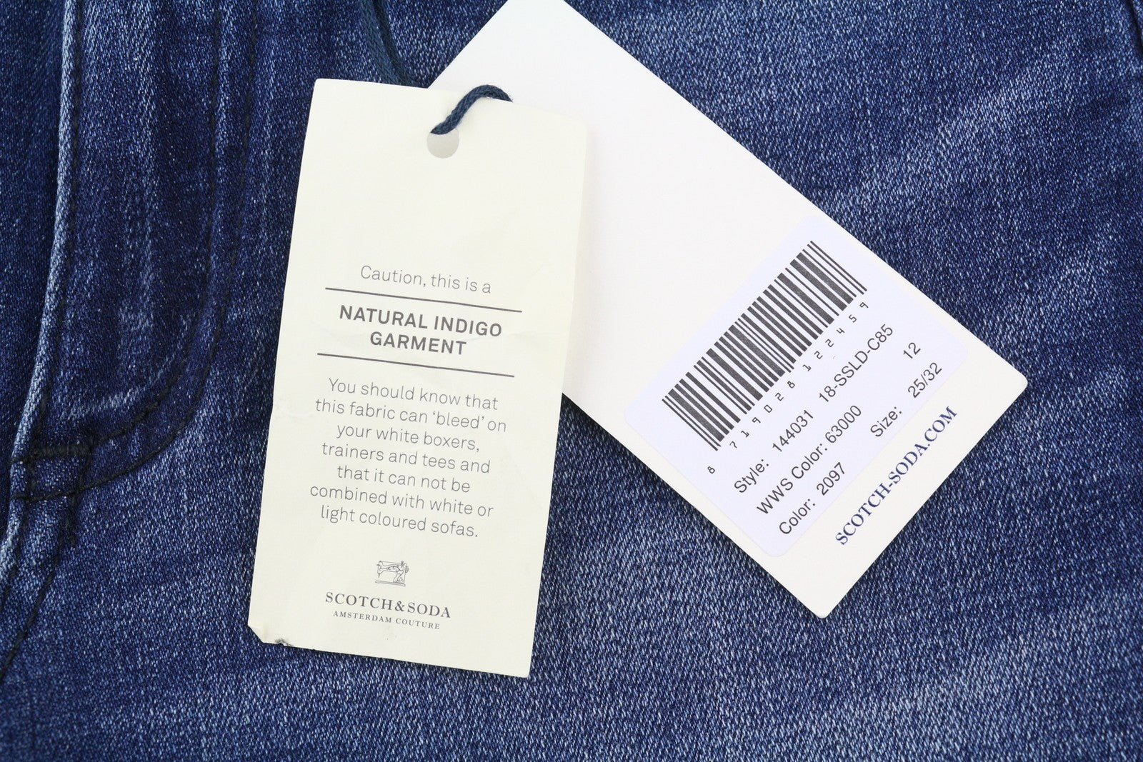 SCOTCH & SODA Women's Jeans W25/L32 Blue Faded Distress Bootcut Fray Hems