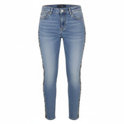 SCOTCH & SODA Women's Jeans W24/L32 Blue Petite Slim Boyfriend Faded
