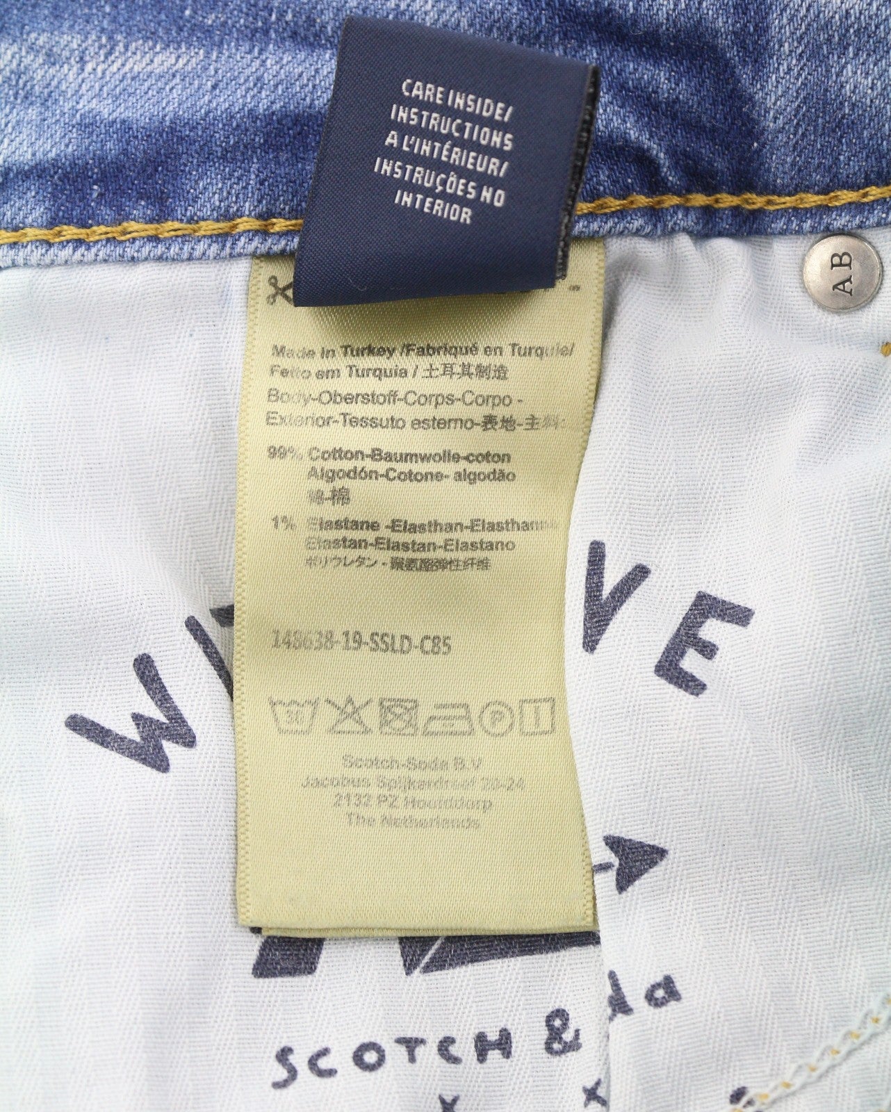 SCOTCH & SODA Women's Jeans W24/L32 Blue Petite Slim Boyfriend Faded