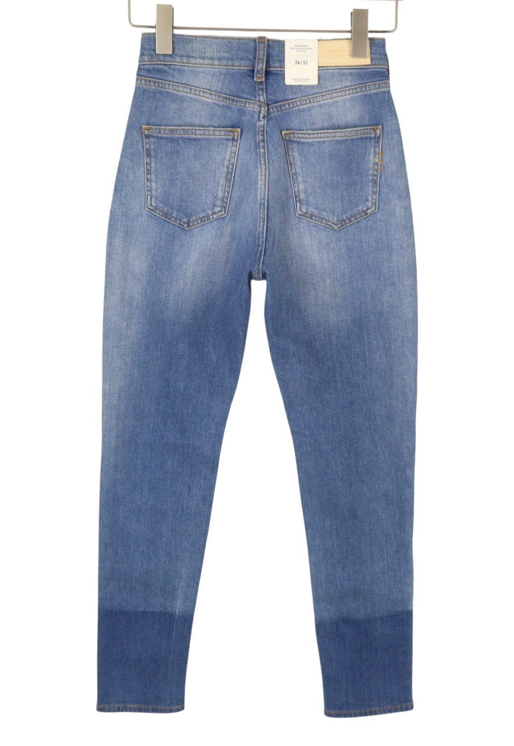 SCOTCH & SODA High Five Women's Jeans W24/L32 Blue High Rise Cropped Boyfriend