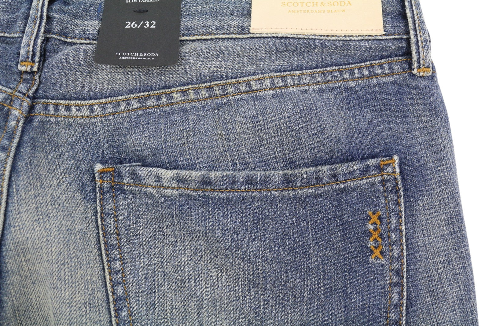 SCOTCH & SODA Bandit Women's Jeans W26/L32 Blue Faded Slim Tapered Crop