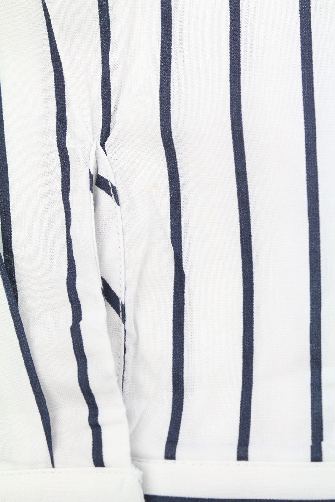 SCOTCH & SODA Men's Shirt M White Pinstripe Long Fit Button-Up Spread