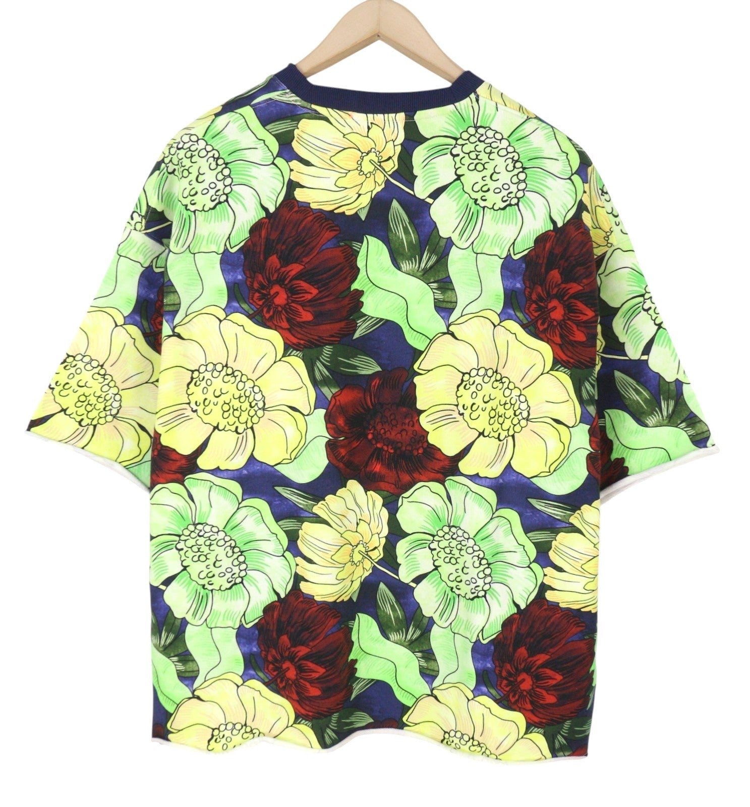 SCOTCH & SODA Men's T-Shirt 2XL Colourful Floral Thick Crew Short Sleeve