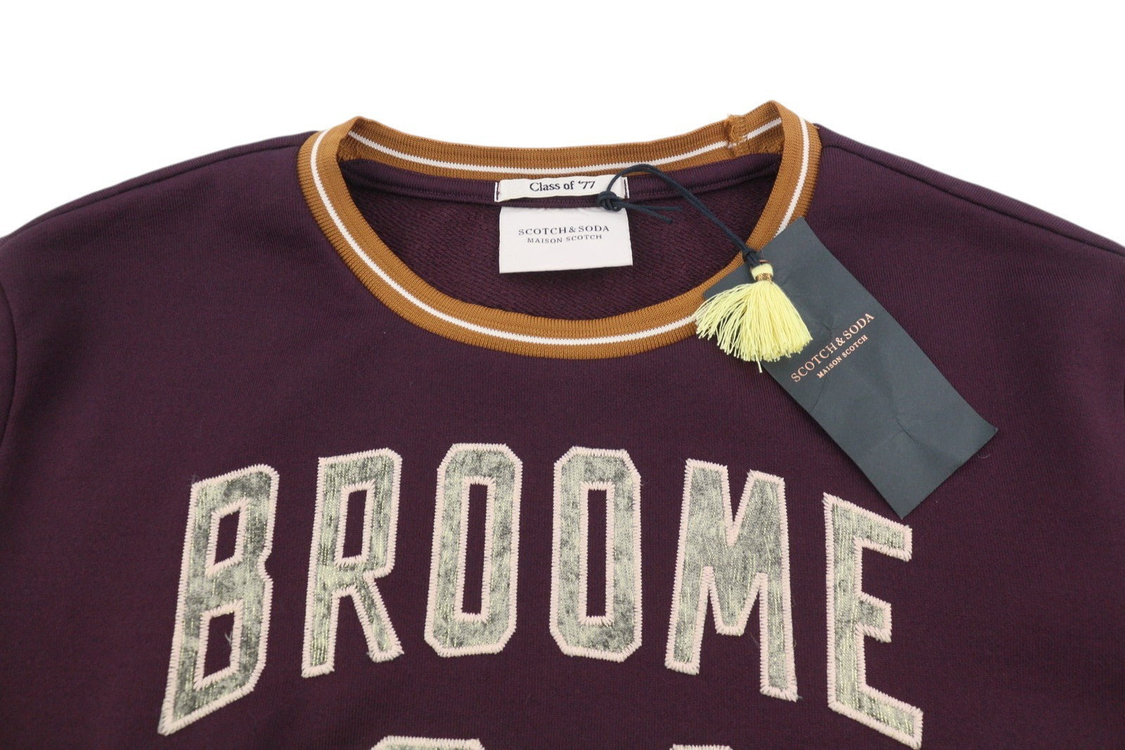 SCOTCH & SODA Women's Sweatshirt M Dark Purple Crew Neck Pull On